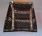 Prachtige pailletten rok zwart met goud | Maat S S / 36 / 8·, Zwart, Ophalen of Verzenden, Zo goed als nieuw, Maat 36 (S)