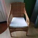 Rotan stoel met kussen Ikea, Huis en Inrichting, Stoelen, Ophalen, Bruin, Riet of Rotan, Zo goed als nieuw