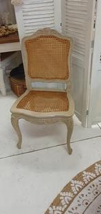 Brocante stoeltje met webbing/rotan, Ophalen, Riet of Rotan, Gebruikt, Overige kleuren