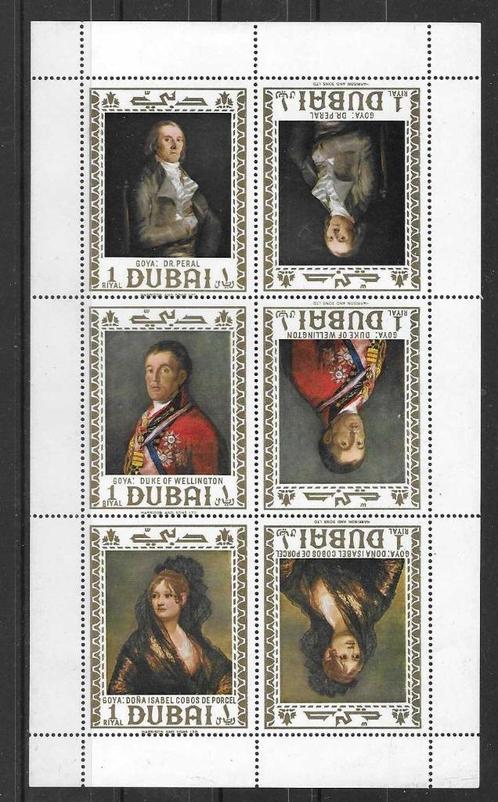 Dubai Michel KB 292-294 postfris FRANCISCO JOSË DE GOYA, Postzegels en Munten, Postzegels | Azië, Postfris, Midden-Oosten, Ophalen of Verzenden
