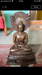 Boeddha brons oud 12.5 kg 50cm, Ophalen, Gebruikt