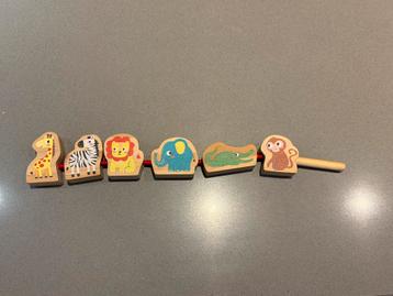 SES Creative - Houten dierenkralen rijgen - Montessori beschikbaar voor biedingen