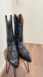 Sendra boots cowboylaarzen blauw met gaaf stiksel incl verz, Sendra, Blauw, Boots, Ophalen of Verzenden