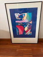 Abstracte Kunst Print in Lijst, Ophalen of Verzenden