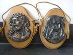 Brons Christus hoofd Jezus bronzen Maria - Veldtocht 1940, Ophalen of Verzenden, Gebruikt, Overige typen, Christendom | Katholiek