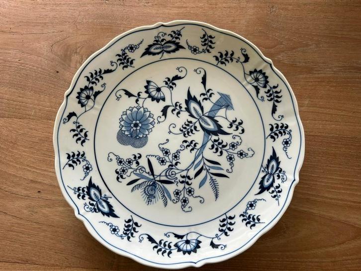 Blue Danube gebakschaal / pannenkoekbord, Antiek en Kunst, Antiek | Servies los, Ophalen of Verzenden