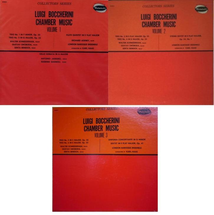 Luigi Boccherini ‎– Chamber Music VOL 1 - 2 - 3     3LP, Cd's en Dvd's, Vinyl | Klassiek, Zo goed als nieuw, Classicisme, Kamermuziek
