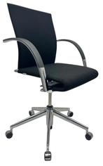 Bureaustoel Ahrend 350 met mooi Chroom onderstel, Ophalen, Zwart, Zo goed als nieuw, Bureaustoel
