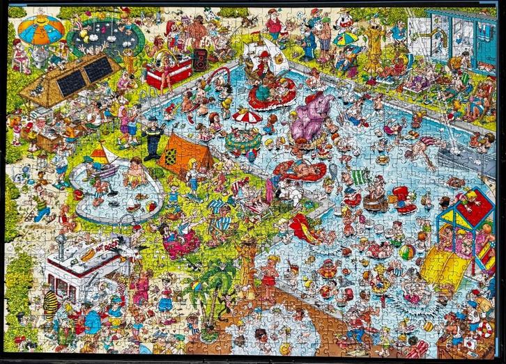 Ravensburger - Holiday Resort 3 - The pool, Hobby en Vrije tijd, Denksport en Puzzels, Zo goed als nieuw, Legpuzzel, 500 t/m 1500 stukjes