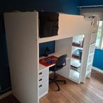 Ikea Smastad hoogslaper grijs/wit, Kinderen en Baby's, Kinderkamer | Stapelbedden en Hoogslapers, Ophalen of Verzenden, Zo goed als nieuw