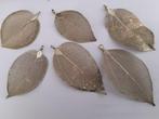 Goudkleurige ketting blad hangers, Ophalen of Verzenden, Zo goed als nieuw, Goud, Overige materialen