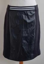 Looxent (Peter Hahn) zwarte rok met leer mt. 38, Maat 38/40 (M), Zwart, Ophalen of Verzenden, Zo goed als nieuw