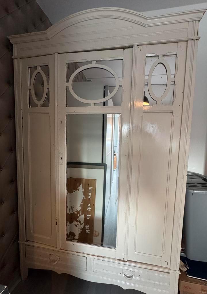 Brocante kledingkast, Huis en Inrichting, Kasten | Kledingkasten, Zo goed als nieuw, 200 cm of meer, 50 tot 100 cm, 50 tot 75 cm