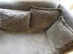 Grijze 2-zits Loveseat Bank groene kleur fluweel zacht, Ophalen, Gebruikt, Tweepersoons, 75 tot 100 cm