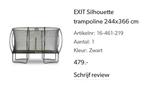 Exit Silhouet trampoline 244 x 366, Zo goed als nieuw, Ophalen
