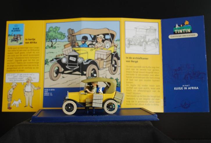 Kuifje auto No. 3 De Ford T uit "Kuifje in Afrika", Hobby en Vrije tijd, Modelauto's | 1:43, Gebruikt, Auto, Overige merken, Ophalen of Verzenden