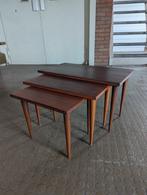 Mimiset vintage bijzettafeltjes, Minder dan 45 cm, Gebruikt, Rechthoekig, Hout