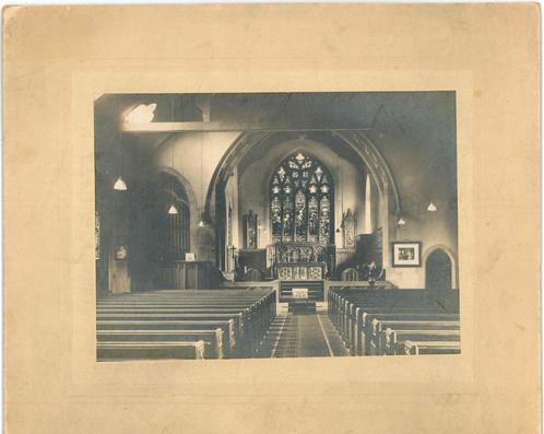 Grote kabinetfoto van een onbekende kerk in Engeland., Verzamelen, Foto's en Prenten, Gebruikt, Foto, Gebouw, Voor 1940, Verzenden