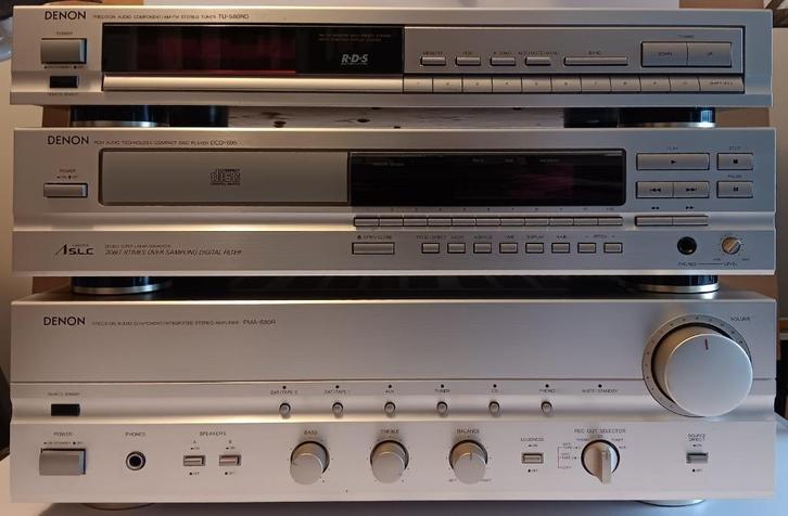 DENON PMA-R, DENON DCD 695 en DENON TU 580 RD, Audio, Tv en Foto, Versterkers en Receivers, Zo goed als nieuw, Stereo, 60 tot 120 watt