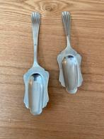 2x art deco vintage theelepel Alpacca/Alpaca zilver, Antiek en Kunst, Antiek | Bestek, Verzenden