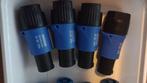 4x REAN powercon stekker blauw, Ophalen of Verzenden, Zo goed als nieuw, Apparatuur