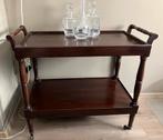 Butlertray op wieltjes., Huis en Inrichting, Tafels | Sidetables, Ophalen, Gebruikt, 50 tot 100 cm, Overige houtsoorten