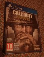 PS4 Spel met serieus kijkende man op de hoes COD WW2, Online, Vanaf 18 jaar, Shooter, 1 speler