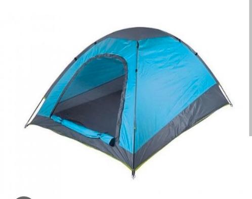 2 persoons tent en spullen gevraagd, Caravans en Kamperen, Tenten, tot en met 2, Zo goed als nieuw, Ophalen
