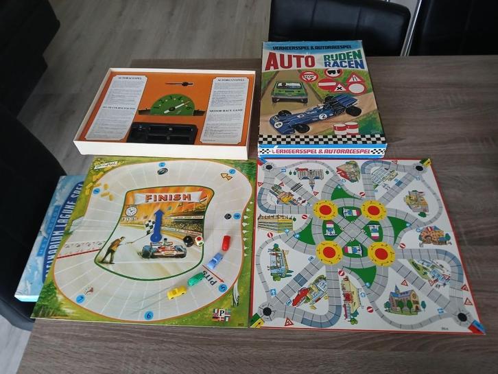 Verkeersspel & Autoracespel - Auto Rijden Racen, Hobby en Vrije tijd, Gezelschapsspellen | Bordspellen, Zo goed als nieuw, Een of twee spelers