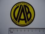 sticker VAB BELGIE auto pech anwb retro oldtimer logo, Verzenden