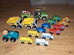 Houten Speelgoed Voertuigen Set, Ophalen of Verzenden, Gebruikt