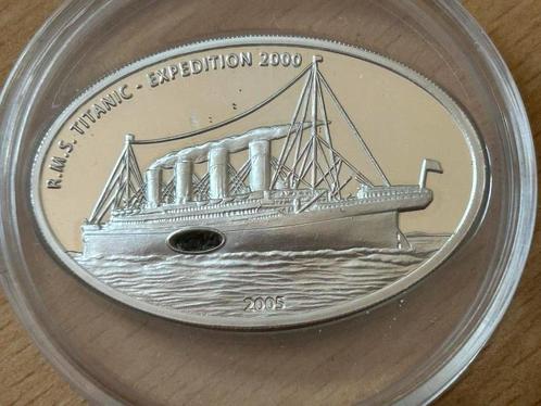 Herdenkingsmunt 10 Dollars R.M.S. Titanic Expedition 2000, Hobby en Vrije tijd, Modelbouw | Boten en Schepen, Zo goed als nieuw