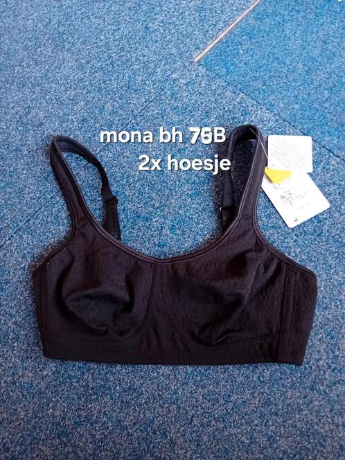 Zwarte Mona bh 75B, Kleding | Dames, Ondergoed en Lingerie, BH, Zwart, Ophalen of Verzenden