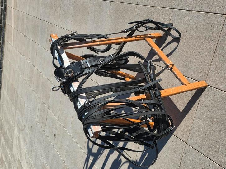 Biothane anatomisch enkelspan mentuig mini shet NIEUWSTAAT, Dieren en Toebehoren, Paarden en Pony's | Hoofdstellen en Tuigage