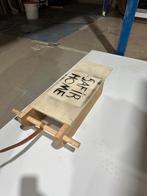 Houten slee met opschrift, Antiek en Kunst, Ophalen