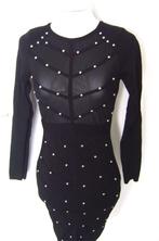 harness studs gaas jurk gothic punk rock party rave sexy, Kleding | Dames, Verzenden, Zwart, Nieuw, Harness gothic punk