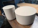 Bijzettafel set metaal 60&37 cm, Metaal of Aluminium, Rond, Nieuw, 55 tot 75 cm