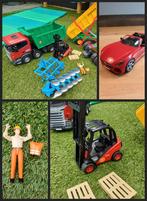 Bruder vrachtwagen, auto, ploeg etc., Ophalen, Gebruikt