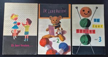 3 boeken 'Ik leer breien'  A.H Beyst (ca.1960) beschikbaar voor biedingen