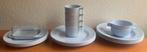 Mepal Odense: 4-p. servies in lichtblauw (retro/vintage), Lochem, Ophalen of Verzenden, Zo goed als nieuw, Mepal