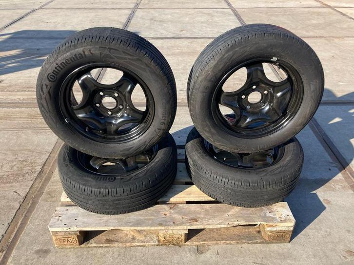 wielen met banden, Auto-onderdelen, Banden en Velgen, Banden en Velgen, Zomerbanden, 16 inch, 205 mm, Bestelwagen, Gebruikt, Ophalen of Verzenden