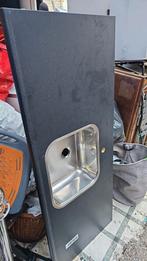 aanrechtblad hoekopstelling keukenblad met rvs bak, Ophalen, 100 tot 150 cm, Nieuw, Minder dan 100 cm