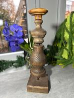 Antieke oude houten Hoedenstandaard 30 cm hoog, Ophalen of Verzenden