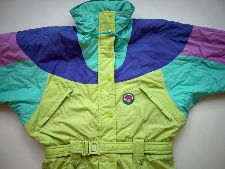 Pastel kleurig Vintage Fout Skipak mt.38, Kleding | Dames, Wintersportkleding, Gedragen, Pak, Maat 38/40 (M), Ophalen of Verzenden