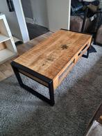 Mango Houten Salontafel Industrieel, Huis en Inrichting, Tafels | Salontafels, Ophalen, Gebruikt, Metaal, Minder dan 50 cm