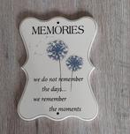 Decoratief Memories Wandbord, Huis en Inrichting, Ophalen, Zo goed als nieuw
