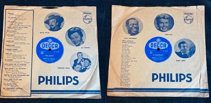 Collectie van 78-toeren platen - 12 stuks - Diverse genres, Cd's en Dvd's, Vinyl Singles, Gebruikt, Overige typen, Overige formaten