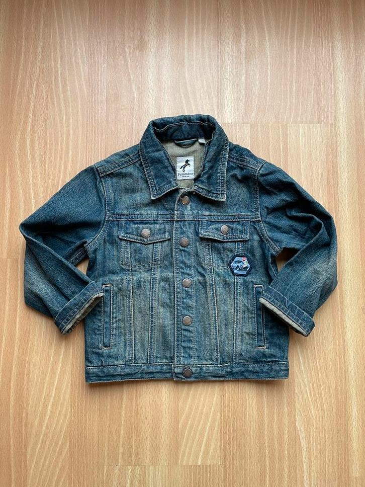 Spijkerjasje jongen maat 104 palmolino zgan, Kinderen en Baby's, Kinderkleding | Maat 104, Zo goed als nieuw, Jongen, Trui of Vest