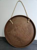 Dienblad met Touw - Vintage Decoratie, Ophalen, Zo goed als nieuw, Rond, Metaal