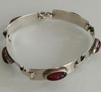 Georg Kramer zilveren armband met 5 barnstenen, Ophalen, Zo goed als nieuw, Zilver, Zilver